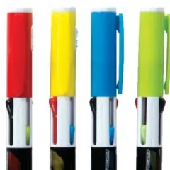 Secret Message Spy Pens (4 Pack) - Invisible Ink, Decoder Light, 3 Colors