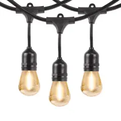 Feit Electric LED Solar String Light Set Clear 20 ft. 11 lights