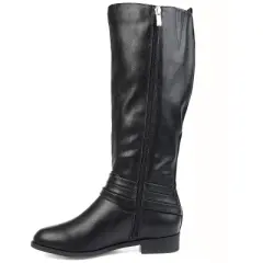 Journee Collection Womens Ivie Tru Comfort Foam Stacked Heel Riding Boots