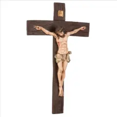 Design Toscano Crucifixion of Christ Cross Wall Sculpture: Medium