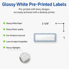 Avery Address Labels, Polka Dots Design, 1" x 2-5/8", 160ct