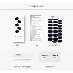 Ohora Gel Nail Basic Line - Onyx - 30ct