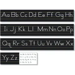 North Star Teacher Resources Black Traditional Manuscript Alphabet Line