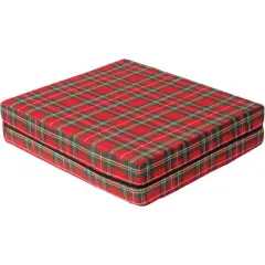 DMI Foam Seat and Wheelchair Cushion with Cover, Supportive Comfort Foam, 4 x 16 x 18 Inch, Plaid