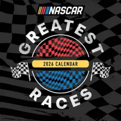 TF Publishing 13.5"x14.5" 2026 Nascar Best Races Wall Calendar