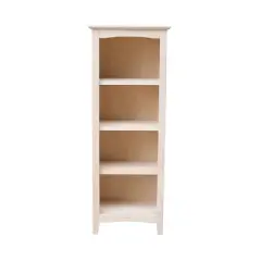 Shaker Bookcase Unfinished Brown - International Concepts