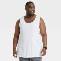 Men's Big & Tall 4pk Tank Top - Goodfellow & Co&trade; White