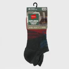 Hanes Explorer Downtown Streets 4pk No Show Socks - 5-9