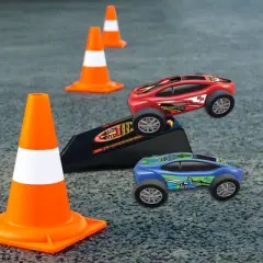 Stomp Rocket Dueling Stomp Racers Overdrive with 2 Race Cars & 2 Launchers