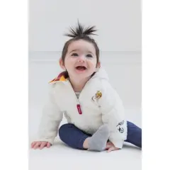 Harry Potter Hedwig Owl Fleece Zip Up Costume Hoodie Newborn to Toddler