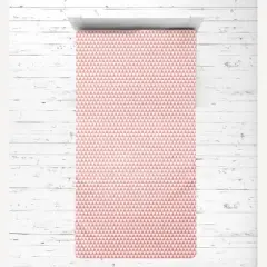 Bacati - Olivia Triangles Coral Muslin 3 pc Toddler Bed Sheet Set