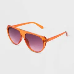 Women's Flat Top Cateye Sunglasses - Universal Thread&trade; Amber