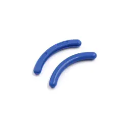 Unique Bargains 200 Pcs Soft Rubber Cosmetic Eyelash Curler Refill Pads for Women 1.2" x 0.2" Blue