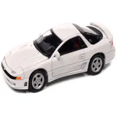 1991 Mitsubishi 3000GT VR-4 Glacier White "Modern Muscle" Limited Edition 1/64 Diecast Model Car by Auto World