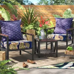 Arete Outdoor Pillow Back Navy - Threshold&trade;