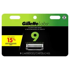 GilletteLabs Razor Blade Refills Compatible with Exfoliating Bar and Heated Razor