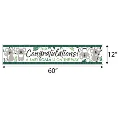 Big Dot of Happiness Koala Cutie - Bear Baby Shower Decorations Party Banner