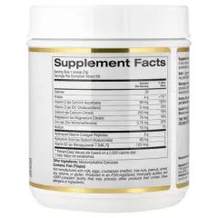 Bone Food by California Gold Nutrition, Unflavored Powder, Supports Bone Health, with Calcium, Vitamin D, Hyaluronic Acid, Collagen Peptides, 14.50 oz