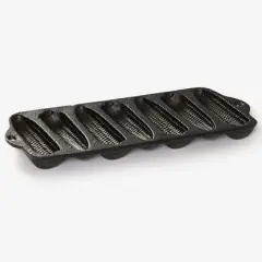 BrylaneHome Pre-Seasoned Cast Iron Cornbread Baking Tray