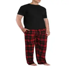 SLEEPHERO Men's Short Sleeve Flannel Pajama Set