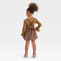 Toddler Girls' Mickey Mouse & Friends Corduroy Top and Bottom Set - Brown