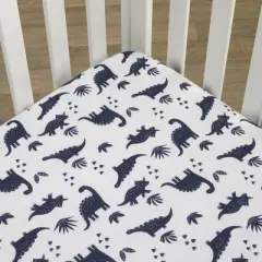 Carter's Dino Adventure Print Crib Sheet