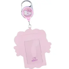 Hello Kitty and Friends Snack Shop Hello Kitty Retractable ID Badge Reel Lanyard Keychain with Lobster Claw Clasp Pink