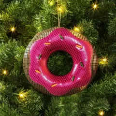 3" Christmas Fabric Disco Donut Ornament - Wondershop&trade;