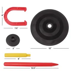 GSE Indoor and Outdoor Rubber Horseshoe Game Set