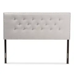 Windsor Modern and Contemporary Fabric Upholstered Headboard Beige - Baxton Studio