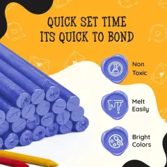 Artellius Premium Sealing Wax Sticks (Bulk 30 Pack) Wax Seal Glue Gun Sticks, Envelope Seal Wax for Stamp Seals - Lavender