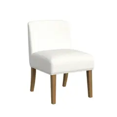 Upholstered Dining Chair Cream Boucle - HomePop