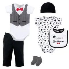 Little Treasure Baby Boy Layette 6-Piece Set, Gentleman