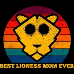 Men's Design By Humans Best Lioness Mom Ever Retro Stripes By Yernar Tank Top