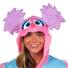 Sesame Street Union Suit Womens' Hooded Costume 1PC Kigurumi Pajama (Abby Cadabby, Large/X-Large)