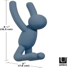 Umbra Buddy Wall Hooks &ndash; Decorative Wall Mounted Coat Hooks for Hanging Coats, Scarves, Bags, Purses, Backpacks Set of 3, Light Multicolored