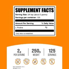 BulkSupplements L-Proline Powder