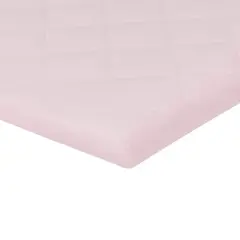 Everyday Kids Pastel Pink Quilted Pack 'n Play Mattress Sheet &ndash; Ultra-Soft Portable Crib Fitted Sheet for Baby Girls, Playpen or Mini Crib