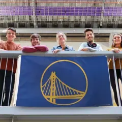 3' x 5' NBA Golden State Warriors Deluxe Flag