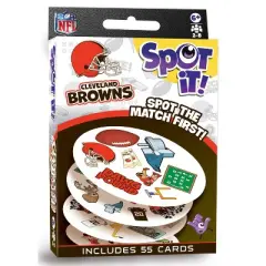 MasterPieces Officially Licensed NFL Cleveland Browns Spot It Game for Kids and Adults