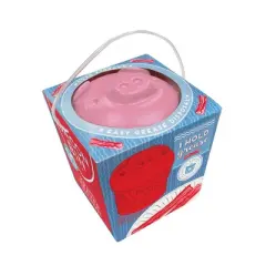 Harold Import HIC 00544 Silicone Bacon Bin Grease Holder 1 Cup Pink