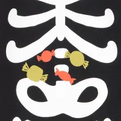 Carter's Just One You&reg; Baby 2pc Halloween Skeleton Sleep N' Play with Hat - Black