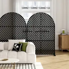 Lirago 72 in Galvanized Fence Panels Outdoor Privacy Screen