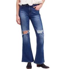 Free People Womens Authentic Flared Jeans