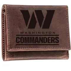 Evergreen Washington Commanders Crazy Horse Collection Tri-Fold Wallet