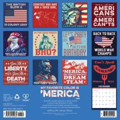 Willow Creek Press 12"x12" 2026 My Favorite Color is 'Merica Wall Calendar