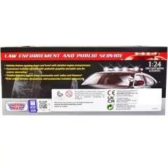 2019 Ford F-150 Lariat Crew Cab Truck Unmarked Plain White "Law Enforcement & Public Service" 1/24 Diecast Model Car by Motormax