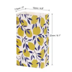 Unique Bargains Paper Gift Bag Pack Lemon Storage Bag for Party Favor