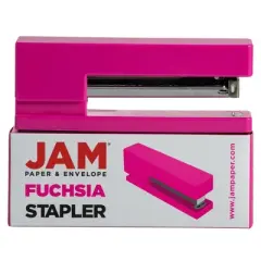 JAM Paper Modern Desk Stapler - Pink: Office Supplies, Plastic, 1.12" Height, 2.5" Width