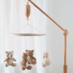 Living Textiles - Musical Mobile - Cuddly Bear, Brown